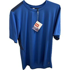 Helly Hansen Men's Tech Trail Shirt Size L Blue Nwt